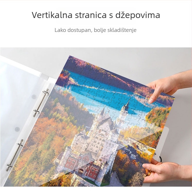 Organizator slagalica za 1000 dijelova, s A1 poster-knjigom i A2 dosjeom za kolekciju, 60 stranica, PP materijal