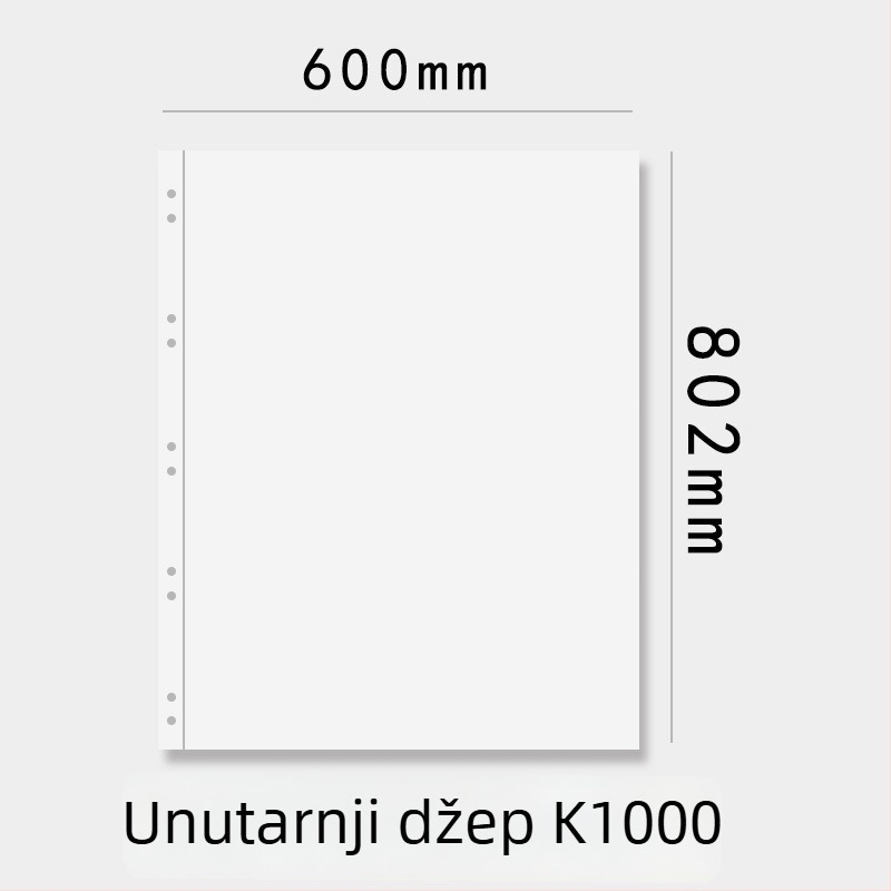 Organizator slagalica za 1000 dijelova, s A1 poster-knjigom i A2 dosjeom za kolekciju, 60 stranica, PP materijal