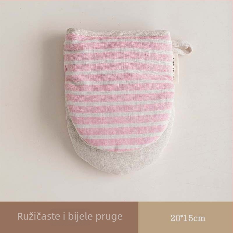 Izolacijske kuhinjske rukavice, otporne na visoke temperature, s debeljom tkaninom, za pećnicu i mikrovalnu