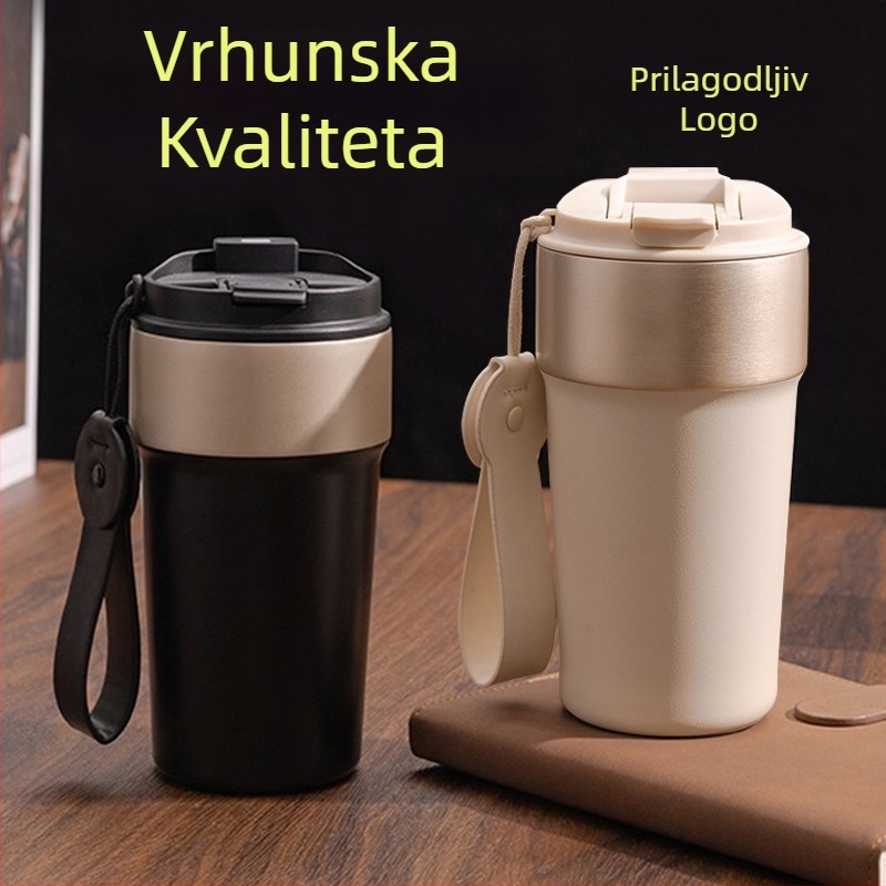 Izolirana šalica za kavu s prilagođenim logotipom, od nehrđajućeg čelika 316, vrhunski poslovni dar