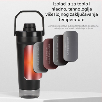 Termos šalice od 304 nehrđajućeg čelika, vakuumska izolacija, shaker, veliki kapacitet