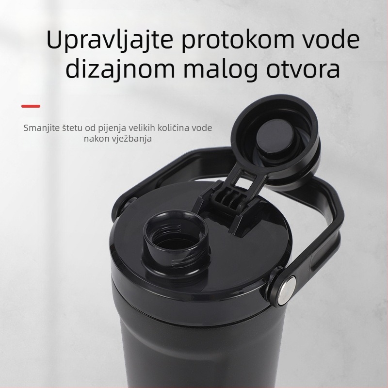 Termos šalice od 304 nehrđajućeg čelika, vakuumska izolacija, shaker, veliki kapacitet