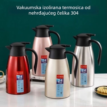 Izolirana posuda za vodu od 304 nehrđajućeg čelika, vakuumsko unutarnje tijelo, veliki kapacitet, za kućnu upotrebu i studentske domove