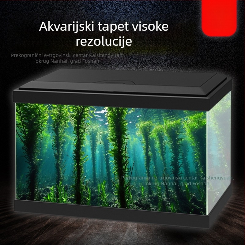 Samoljepljivi pozadinski papir za akvarij, visokorezolucijski, PVC materijal, veličina po mjeri