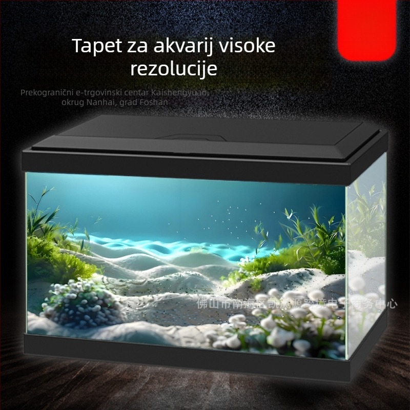 Samoljepljivi pozadinski papir za akvarij, visokorezolucijski, PVC materijal, veličina po mjeri