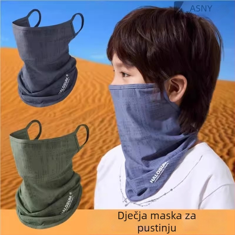 Dječji set za zaštitu od pustinje: prašna maska, šal protiv vjetra, UV zaštita, za planinarenje i kampiranje