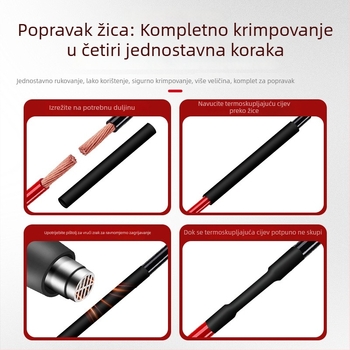 Toplinske skupljajuće cijevi s izoliranim zaštitnim kućištem za žice – širok raspon modela, brzo skupljanje