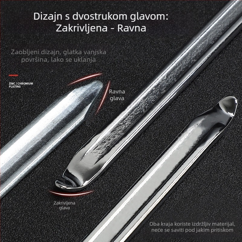 Antistatijski dvostruko glavi galvanizirani mini alat za demontažu za auto-popravke i demontažu guma