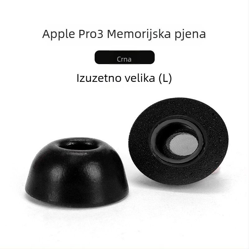 Poklopci za uši od memorijske pjene za AirPods Pro 3. generacije, spužvasti ušni čepovi, inertni spužvasti čepovi