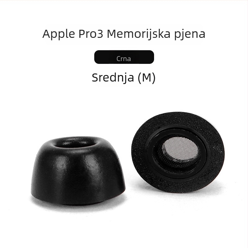 Poklopci za uši od memorijske pjene za AirPods Pro 3. generacije, spužvasti ušni čepovi, inertni spužvasti čepovi