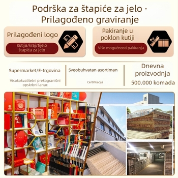 10 pari masivnih drvenih štapića za jelo od crvenog sandalovog drveta, bez laka i voska, neklizajući, za kućnu upotrebu
