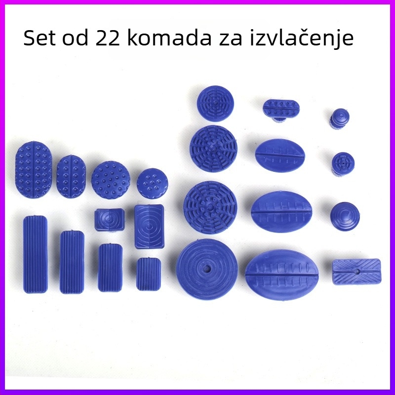 Set za popravak udubljenja bez lakiranja zbog grada — alati za izvlačenje, tabovi za izvlačenje, brtvila i čekić
