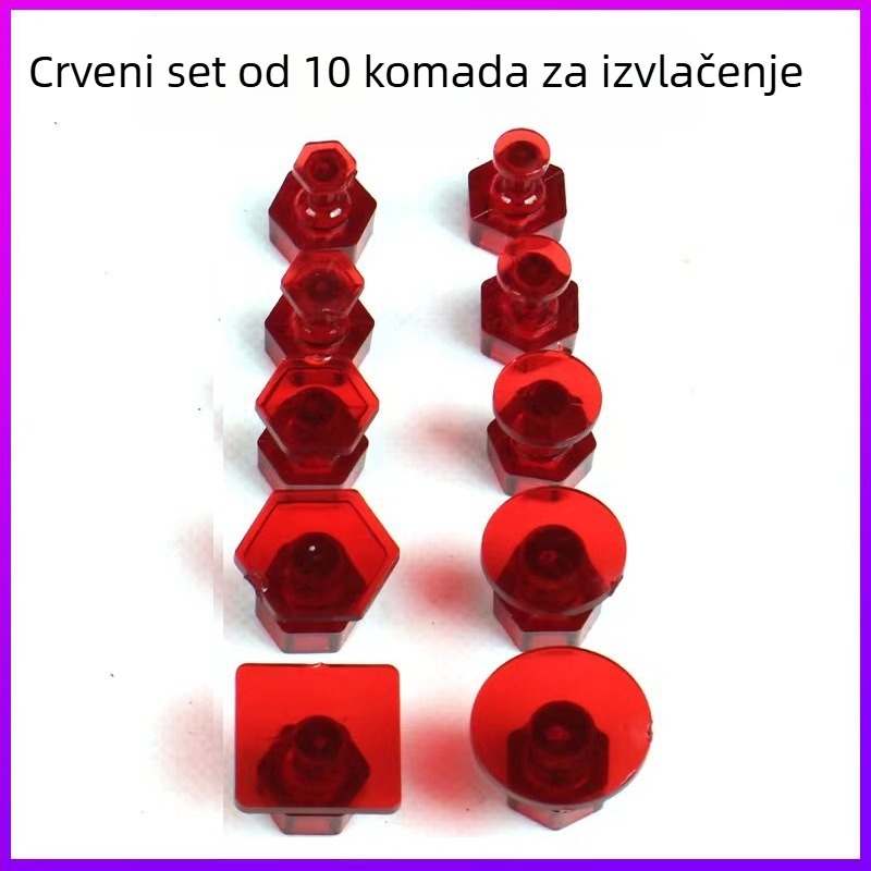 Set za popravak udubljenja bez lakiranja zbog grada — alati za izvlačenje, tabovi za izvlačenje, brtvila i čekić