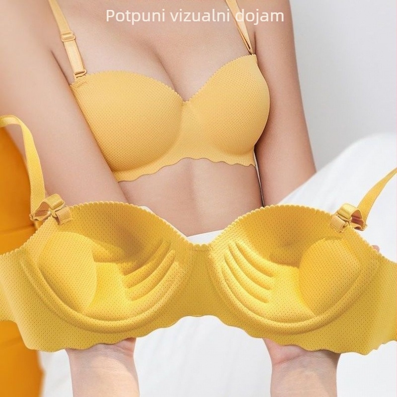Bežični grudnjak za male grudi, bezšiven, polukupa, protiv opadanja
