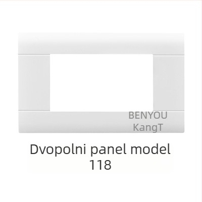 118-tip modulni zidni skriveni prekidački panel s 1–4 utičnicama za kućnu upotrebu