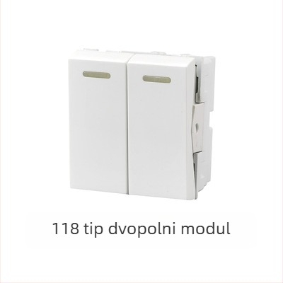118-tip modulni zidni skriveni prekidački panel s 1–4 utičnicama za kućnu upotrebu