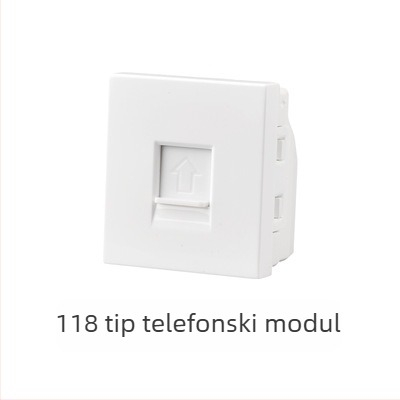 118-tip modulni zidni skriveni prekidački panel s 1–4 utičnicama za kućnu upotrebu
