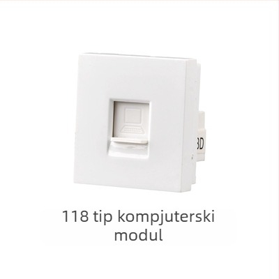 118-tip modulni zidni skriveni prekidački panel s 1–4 utičnicama za kućnu upotrebu