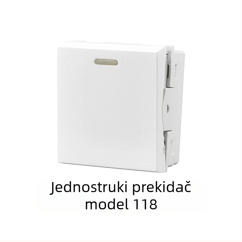 118-tip modulni zidni skriveni prekidački panel s 1–4 utičnicama za kućnu upotrebu