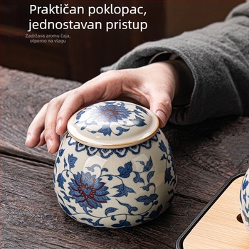Gaiwan od keramike Huang Ru Kiln s uzorkom uvijenog lotosa — gaiwan i majstorska šalice, novi kineski keramički dodaci za čaj