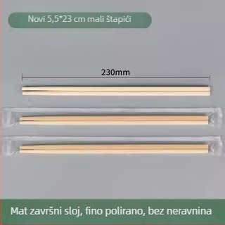 Jednokratne palčice od bambusa, kvalitete hrane, pojedinačno pakirane, higijenske za kućnu upotrebu i brzu hranu