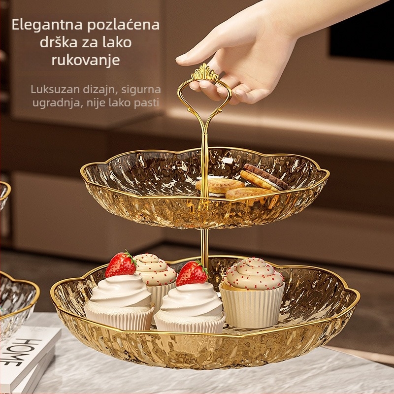 Višeslojni pladanj za poslastice u dnevnom boravku – luksuzan i elegantan pladanj za suho voće