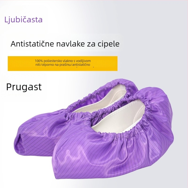 Antistatične navlake za obuću, prašini otporne i višekratne, za radnu obuću, prugaste