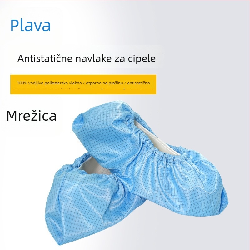 Antistatične navlake za obuću, prašini otporne i višekratne, za radnu obuću, prugaste