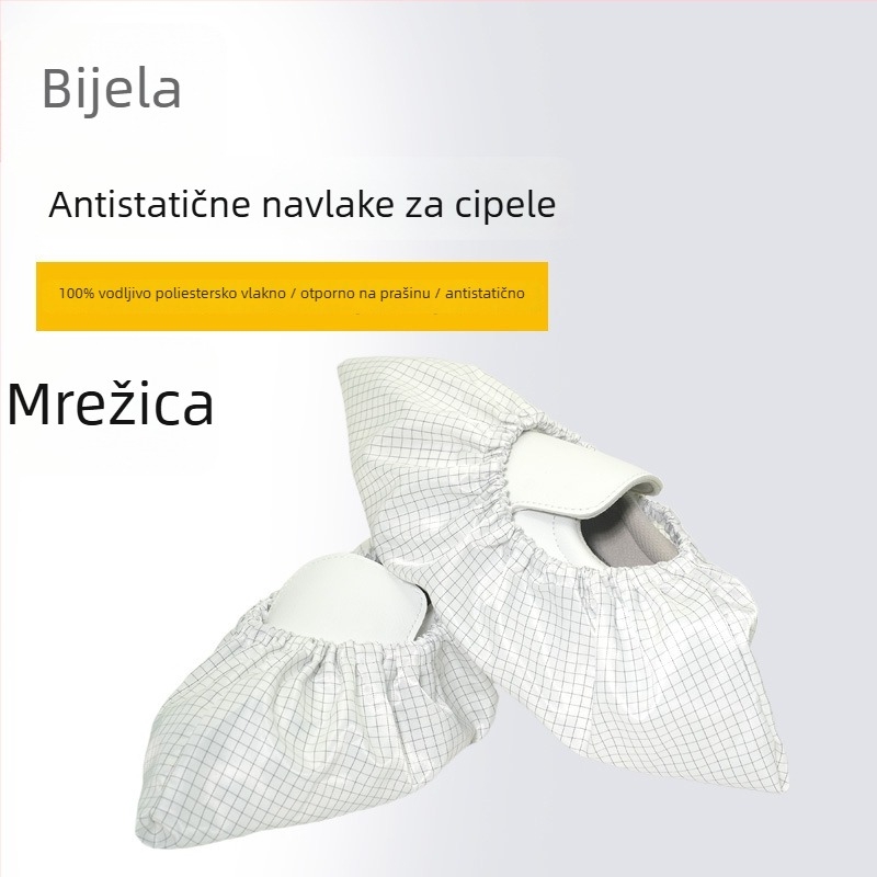 Antistatične navlake za obuću, prašini otporne i višekratne, za radnu obuću, prugaste