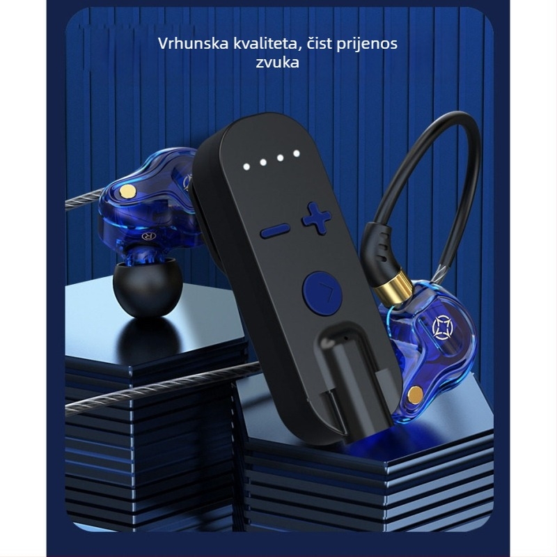 Klip-on Bluetooth slušalica-prijemnik s kostnom kondukcijom, visoka kvaliteta zvuka, redukcija buke, HD pozivi i slušanje glazbe