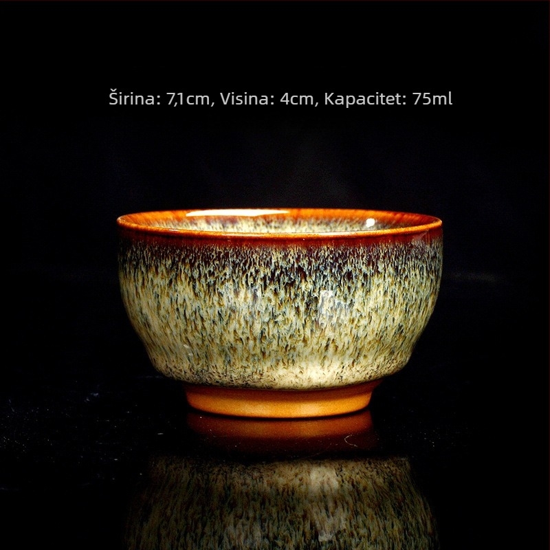 Set čajnih šalice Jianzhan – Kung Fu posuda za čaj, visokokvalitetna keramika, male šalice