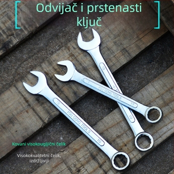 Izravno od proizvođača: Set kombiniranih ključeva s konveksnim rebrima i završnim površinama u ogledalu ili matu, za popravke automobila.