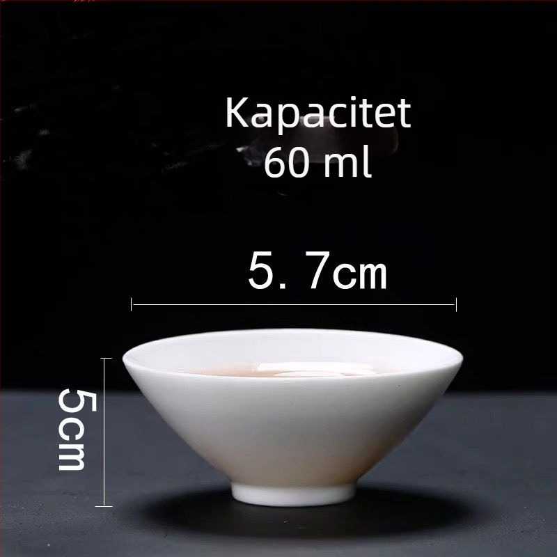 Set od 6 Jianzhan čajnih šalice s Tenmoku glazurom, keramika pećnice transformirana, male degustacijske šalice