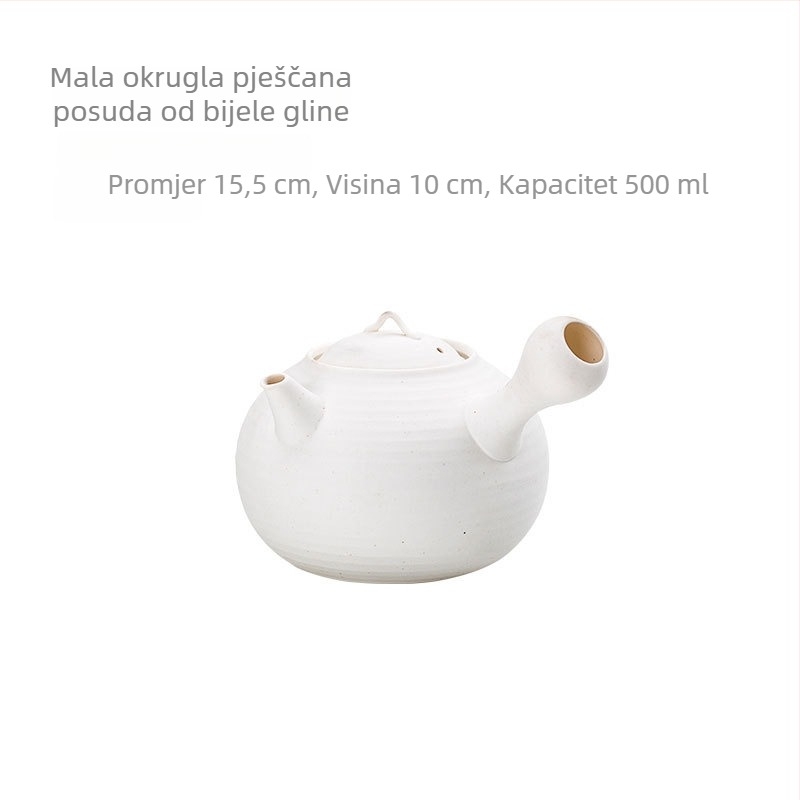 Kineska ručno izrađena čajna peć od bijele gline, keramički dvostruki čajni grijač, klasični stil