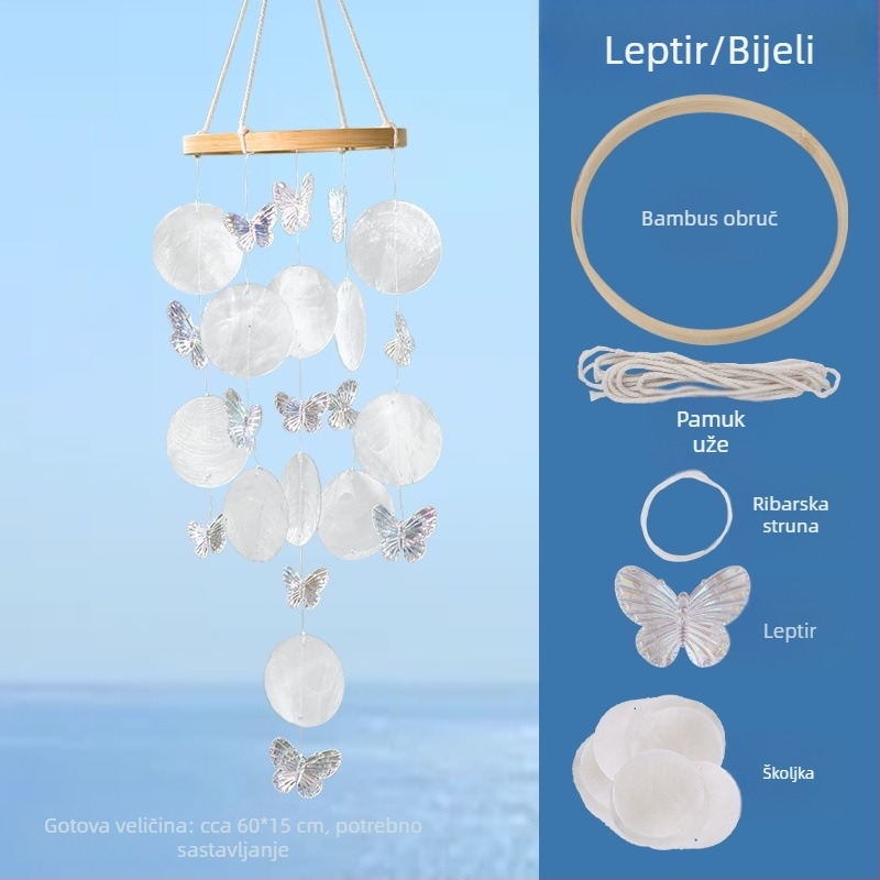 DIY komplet s morskim školjkama za djecu – kreativna ručno izrađena dekoracija za spavaću sobu