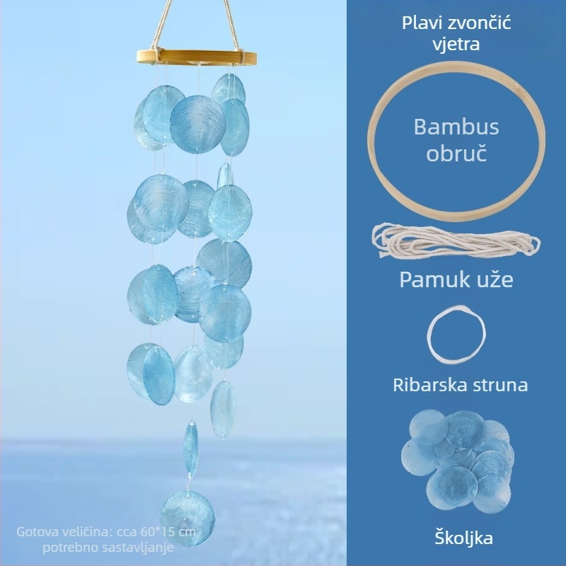 DIY komplet s morskim školjkama za djecu – kreativna ručno izrađena dekoracija za spavaću sobu
