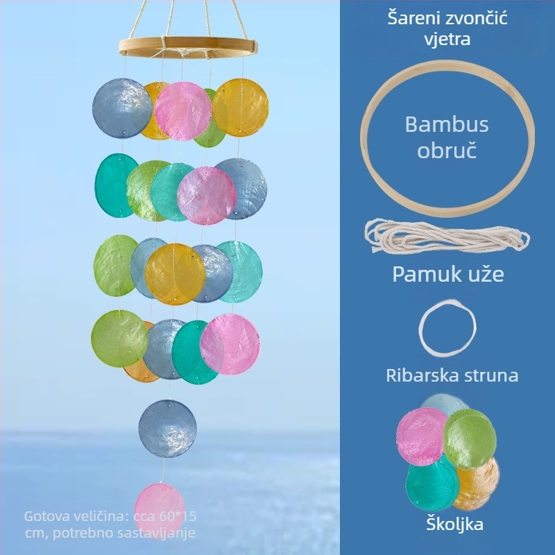 DIY komplet s morskim školjkama za djecu – kreativna ručno izrađena dekoracija za spavaću sobu