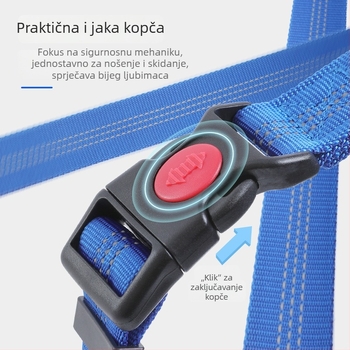 Pas automobilni sigurnosni pojas s kružnim prstenom i sigurnosnom užicom – za stražnje sjedalo