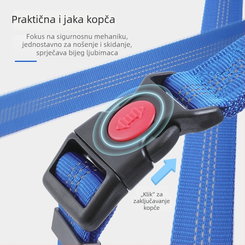 Pas automobilni sigurnosni pojas s kružnim prstenom i sigurnosnom užicom – za stražnje sjedalo