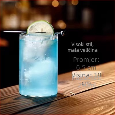 Staklena čaša za vodu s ravnim stijenkama, kvadratna čaša za koktele, Long Island Iced Tea čaša, japanskog stila tanki uspravni Collins čaša, čaša za viski