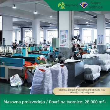 Bijele prozirne prehrambene plastične vrećice za peciva, voće i povrće; vrećice za kupovinu i kućnu upotrebu