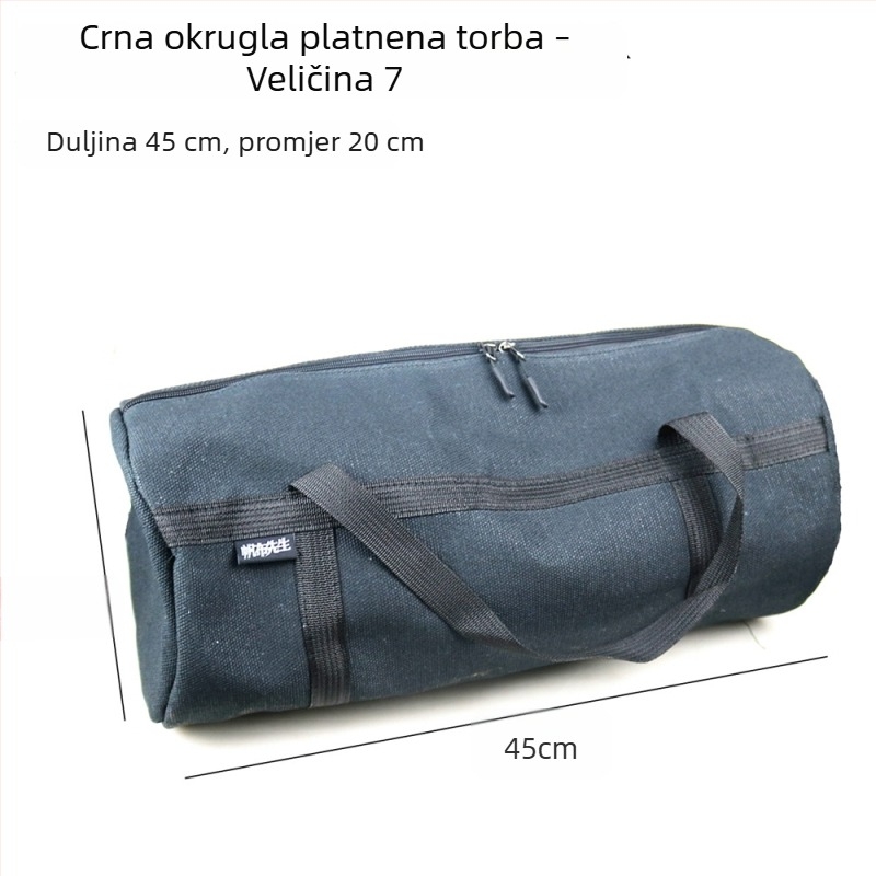 Izdržljiva platnena torba za alate za stolare, velika kružna ručna torba