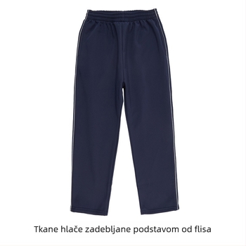 Zimski trodjelni dječji školski komplet: jakna s zipom, hlače i unutarnja podstava; veličine 3–8 godina; unisex
