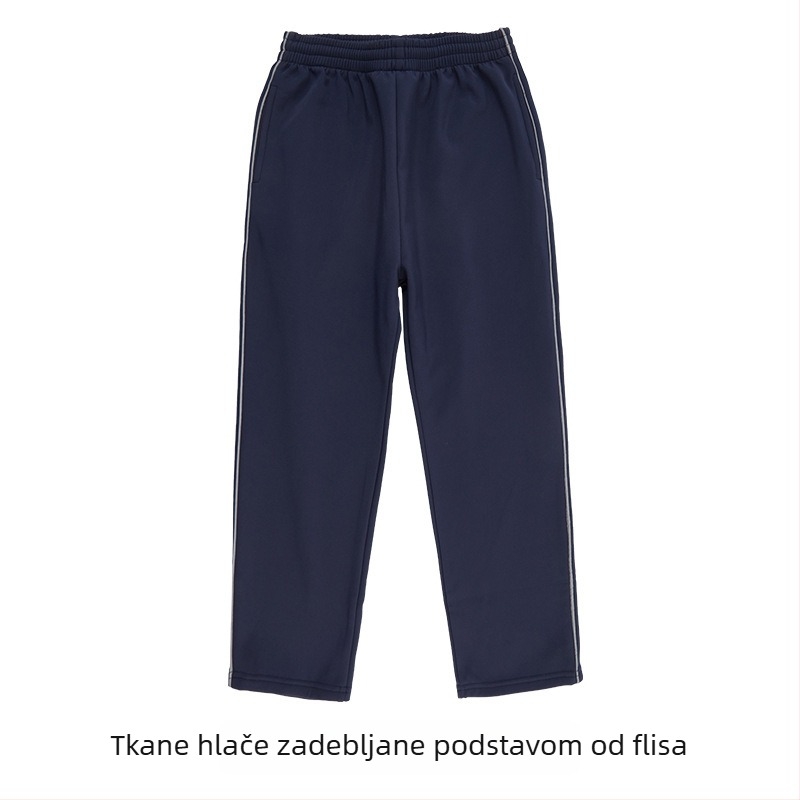 Zimski trodjelni dječji školski komplet: jakna s zipom, hlače i unutarnja podstava; veličine 3–8 godina; unisex