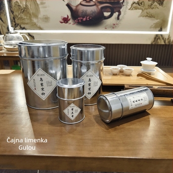 Pozinkirana metalna kutija za čaj Pu'er s osušenom korom mandarine, mala retro kutija