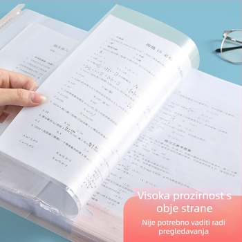 Jerry Prozirna bilježnica za testove za učenike srednje škole, 20/30/40 stranica, PP materijal