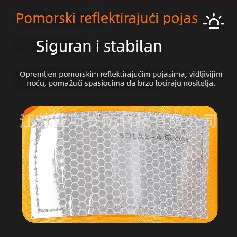 Automatski napuhujući životni prsluk za odrasle, s velikom plutnošću, pogodan za brodove i vozila, lagan i prijenosan prsluk za preživljavanje uz ribolov