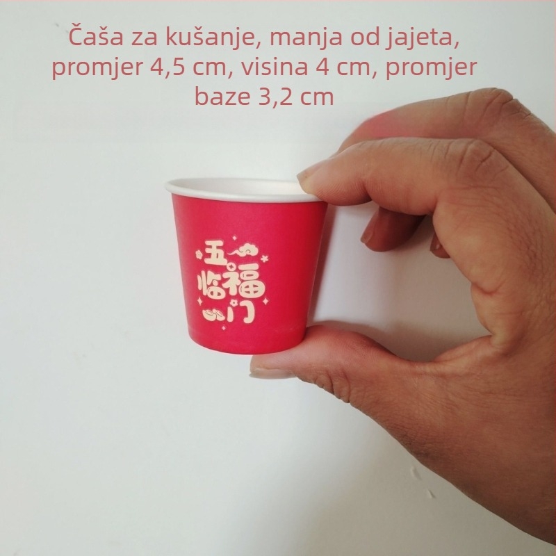 Jednokratne mini papirnate čaše za degustaciju, 30–50 ml