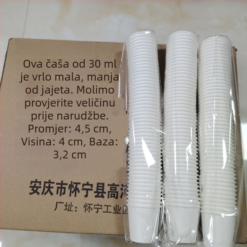 Jednokratne mini papirnate čaše za degustaciju, 30–50 ml