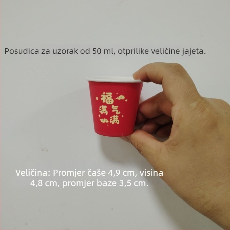 Jednokratne mini papirnate čaše za degustaciju, 30–50 ml